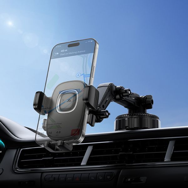 Автотримач для телефона HOCO H89 Crown large suction cup car holder(center console) 857834794 фото