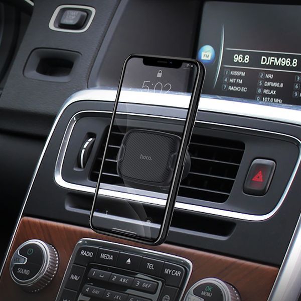 Автодержатель для телефона HOCO CA65 Sagittarius series air outlet magnetic car holder Black 103644859 фото