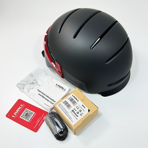 Захисний шолом Livall BH51M NEO (L) Black (57-61см), акустика, мікрофон, сигнали поворотів та стопів, додаток, пульт BR80, Bluetooth 901272039 фото