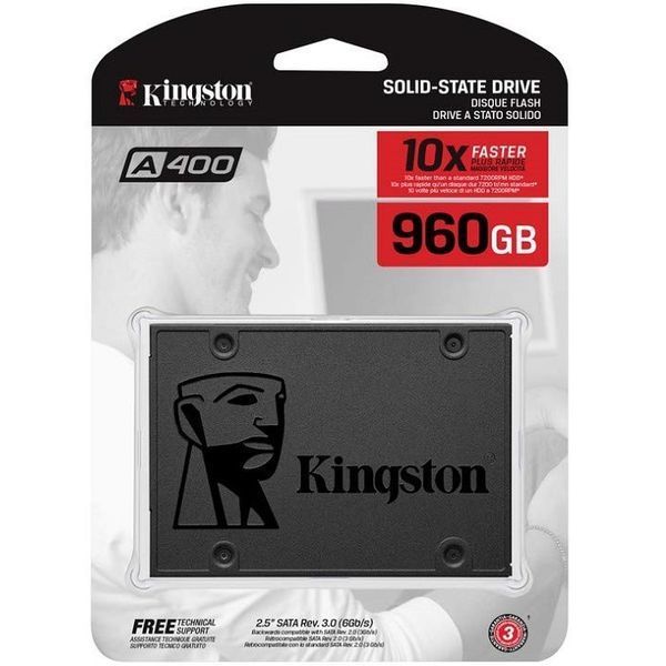 Накопичувач SSD Kingston SSDNow A400 960GB 2.5" SATAIII 3D NAND 567076981 фото