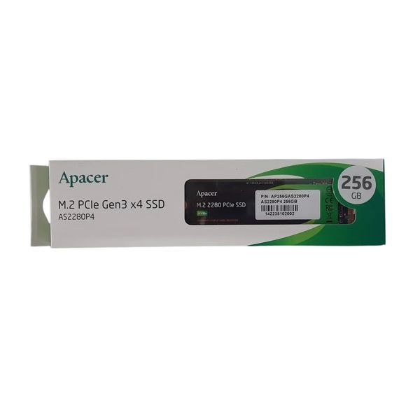 Накопичувач SSD M.2 Apacer AS2280P4 256GB 2280 PCIe 3.0x4 NVMe 3D TLC Read/Write: 2100/1000 MB/sec 632782585 фото