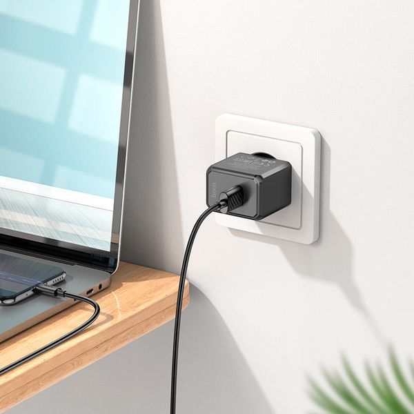 Мережевий зарядний пристрій HOCO CS11A Ocean single port charger Black 184817420 фото