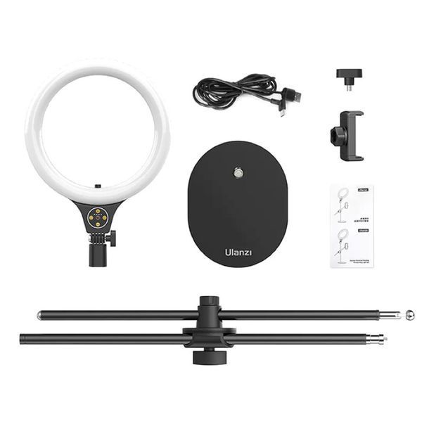 Кильцева лампа на штативи Ulanzi Vijim Desktop Overhead Shooting Bracket Ring Light Set（10inch) (UV-2517 T1) 363281683 фото