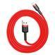 Кабель Baseus Cafule Cable USB For Lightning 2.4A 1m Red+Red 776975850 фото 5