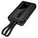 Зовнішній акумулятор HOCO J162A Full power 22.5W+PD20W fully compatible power bank with two cables(20000mAh) Black 960282040 фото 4