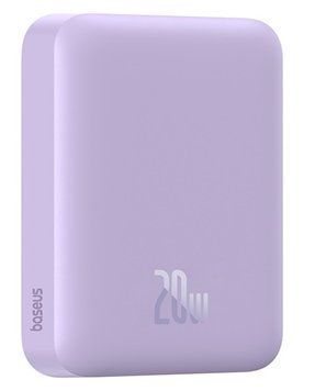 Зовнішній акумулятор Baseus Magnetic Mini Air Wireless Fast Charge Power Bank 6000mAh 20W Nebula Purple（With Simple Series Charging Cable Type-C to 617941526 фото