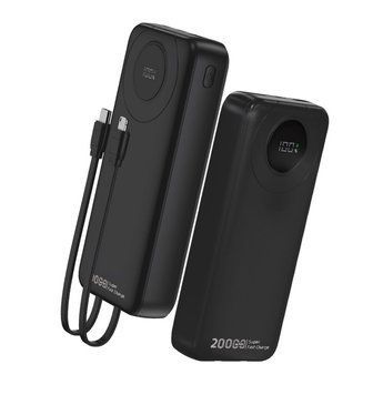 Зовнішній акумулятор WUW Y202 （PD22.5W quick charge) 20000mAh Black 938429491 фото