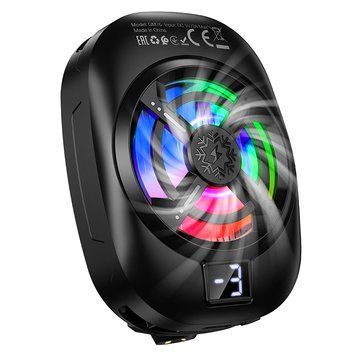 Кулер для мобільного HOCO GM76 Blue diamond mobile phone cooler Black 366038460 фото