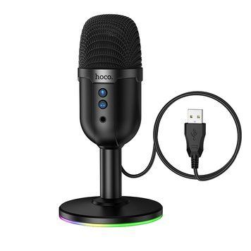 Мікрофон настільний HOCO L25 Bright (USB-A) Black 731129005 фото