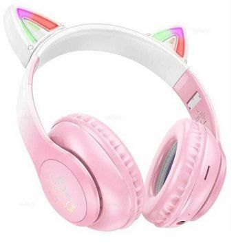Бездротові накладні навушники HOCO W42 Cat ears BT headphones Cherry Blossom 591460650 фото
