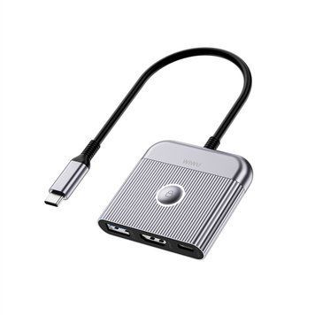 USB-Hub WIWU Traveling 3in1 USB C hub Wi-HB002 Gray 257359427 фото