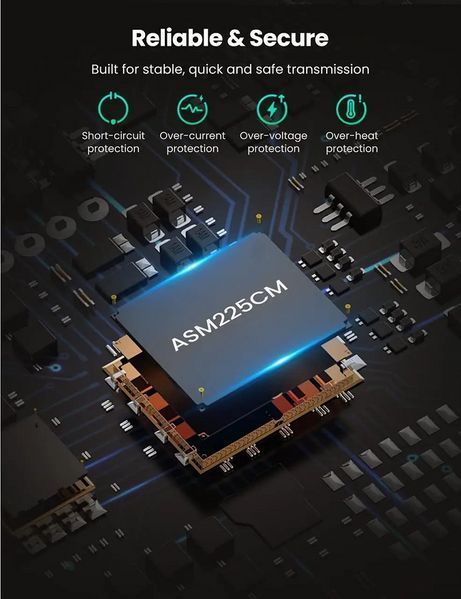 Внешний карман для накопителя UGREEN CM321 USB-A to 2.5-Inch SATA Converter 50cm (UGR-70609) 948640862 фото