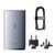 Сетевое зарядное устройство с кабелем Baseus GaN5 Pro Ultra-Slim Fast Charger C+U 65W Gray((With Mini White Cable C to C 100W(20V/5A) 1m Black) 452954534 фото