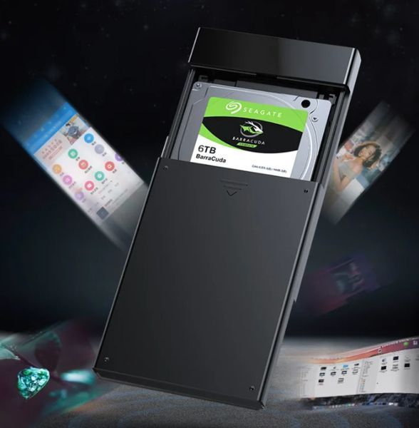 Внешний карман для накопителя UGREEN US221 2.5 Inch Hard Drive Box(UGR-30847) 109464828 фото