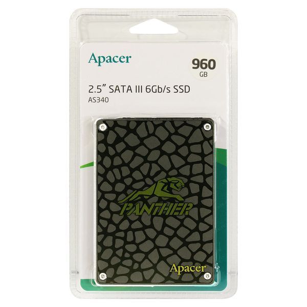 Накопитель SSD Apacer AS340 960GB 2.5" 7mm SATAIII Standard 824563785 фото