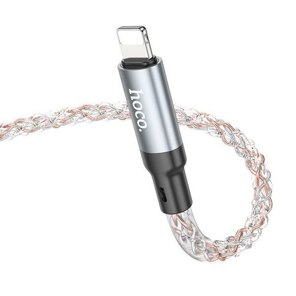 Кабель HOCO U112 Shine charging data cable for iP Gray 470024296 фото