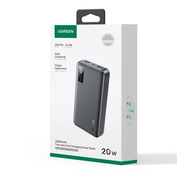Зовнішній акумулятор UGREEN PB312 20000mAh PD 20W 767236160 фото