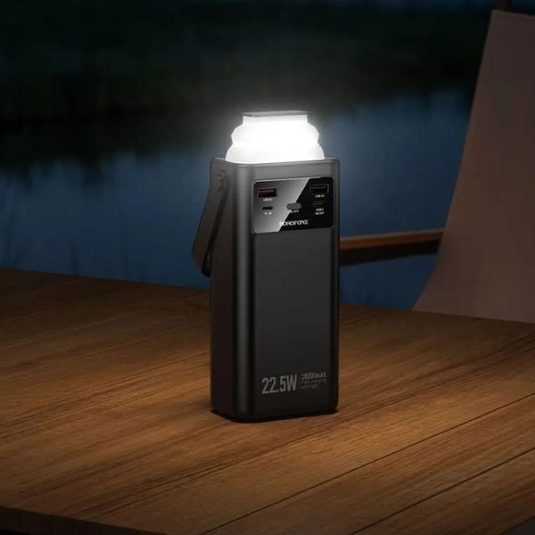 Внешний аккумулятор BOROFONE BJ65 High 22.5W+PD20W+four-cables power bank(30000mAh) Black 177852243 фото
