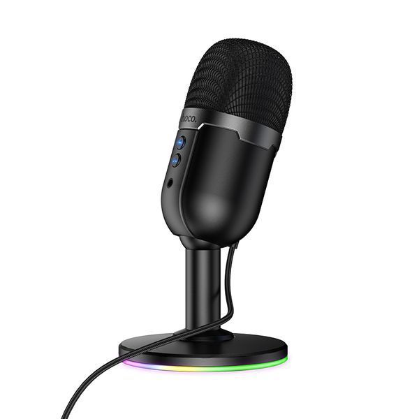 Мікрофон настільний HOCO L25 Bright (USB-A) Black 731129005 фото