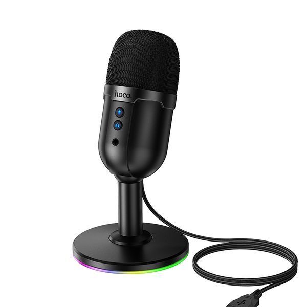 Мікрофон настільний HOCO L25 Bright (USB-A) Black 731129005 фото