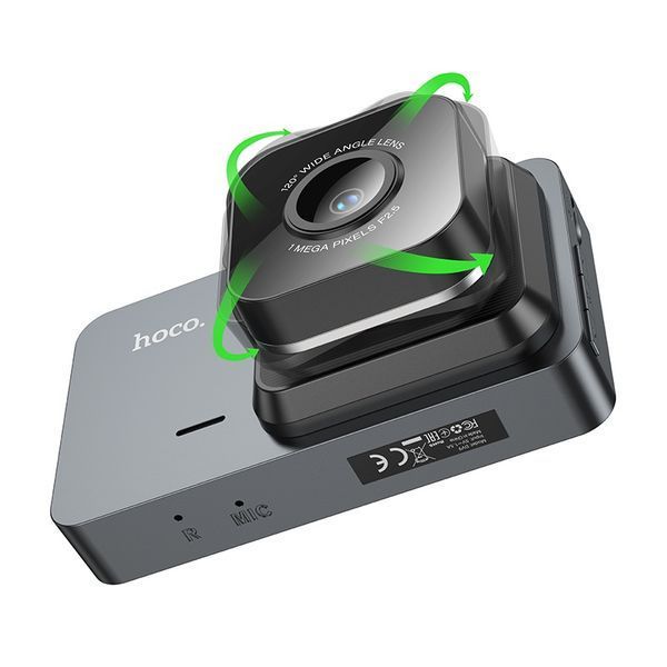 Відеореєстратор HOCO DV9 3-inch screen driving recorder (720P) Metal Gray 830776654 фото