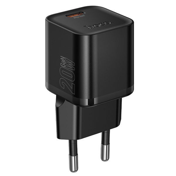 Мережевий зарядний пристрій HOCO N64 Ingenious single port PD20W charger BLack 181207885 фото