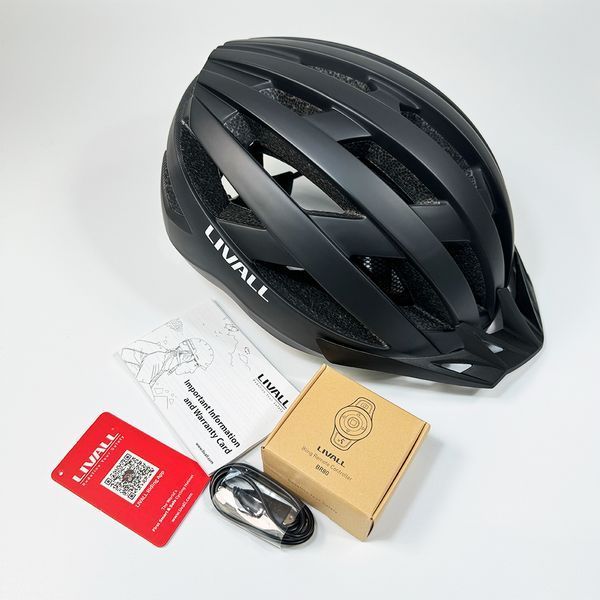 Захисний шолом Livall MT1 NEO (L) Black (58-62см), акустика, мікрофон, сигнали поворотів та стопів, додаток, пульт BR80, Bluetooth 636204027 фото