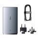 Сетевое зарядное устройство с кабелем Baseus GaN5 Pro Ultra-Slim Fast Charger C+U 65W Gray((With Mini White Cable C to C 100W(20V/5A) 1m Black) 452954534 фото 1