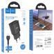 Мережевий зарядний пристрій з кабелем HOCO C88A Star round dual port charger set(Micro) 12W Black 677955384 фото 2