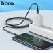 Кабель HOCO X14 Type-C to Type-C 60W, 1m, nylon, aluminum connectors, Black 458053456 фото 7
